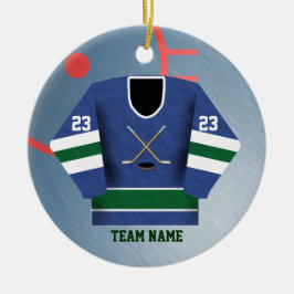 Hockey-Spieler-Jersey-Verzierung Keramikornament