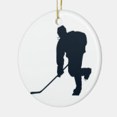 Hockey-Spieler Keramikornament (Links)