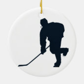 Hockey-Spieler Keramikornament (Hinten)
