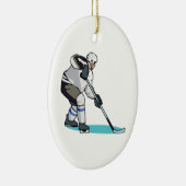 Hockey-Spieler Keramikornament (Rechts)