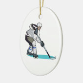 Hockey-Spieler Keramikornament (Links)