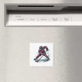 Hockey-Spieler-Magnet Magnet (In Situ (Geschirrspüler))