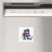 Hockey-Spieler-Magnet Magnet (In Situ (Geschirrspüler))