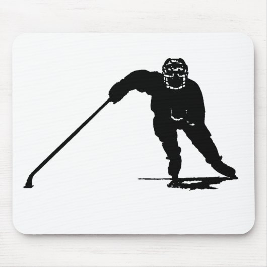 Hockey-Spieler Mousepad (Vorne)