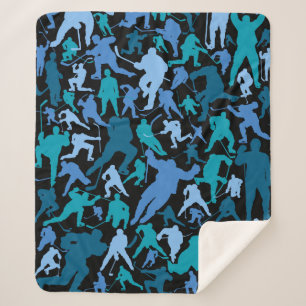Hockey-Spieler-Muster Sherpadecke