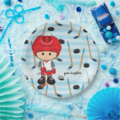 Hockey-Spieler Pappteller (Party)