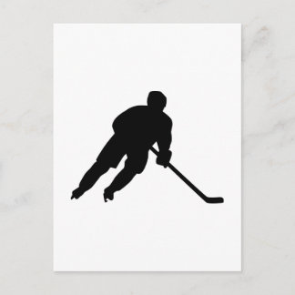 Hockey-Spieler Postkarte