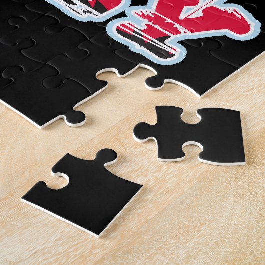 Hockey-Spieler Puzzle (Seite)