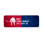 Hockey-Spieler; Rot, Weiß und Blau (Vorne)