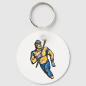 Hockey-Spieler Schlüsselanhänger (Rückseite)