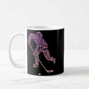 Hockey-Spieler-Symbol Hockey-Ausrüstung _ Mädchen- Kaffeetasse