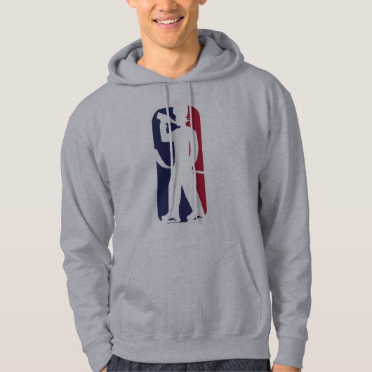 Hockey-Spieler-Trinken Hoodie (Vorderseite)
