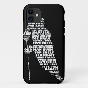 Hockey-Spieler-Typografie-Entwurf iPhone 5 Fall Case-Mate iPhone Hülle