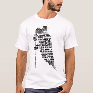 Hockey-Spieler-Typografie-T-Shirt T-Shirt