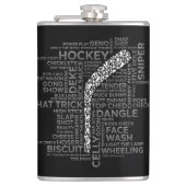 Hockey-Spieler und Slang Flachmann (Vorderseite)