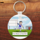 Hockey-Spieler - Weibliche Schlüsselanhänger (Vorderseite)