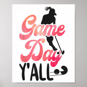 Hockey-Spieltag Y'all Poster