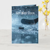 Hockey Sport macht Spaß Karte (Gelbe Blume)