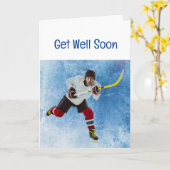 Hockey Sport macht Spaß Karte (Gelbe Blume)