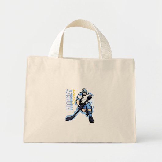 Hockey Sport Mini Stoffbeutel (Vorne)
