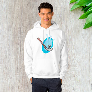 Hockey Sport Stick und Puck Hoodie