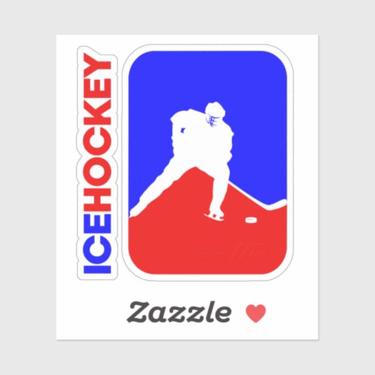 Hockey Sports | 3"x 3"- Glossy Transparenter Aufkl Aufkleber (Blatt)