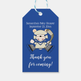 Hockey Sports Polar Bear Baby Shooting Tag Geschenkanhänger