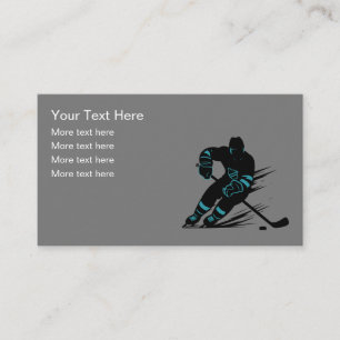 Hockey Sports Theme Business Card Design Visitenkarte