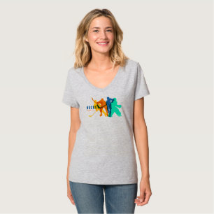 Hockey Sports Women's V-Neck T-Shirt