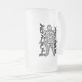 Hockey sprechen mattglas bierglas (VorderseiteRechts)