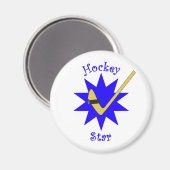 Hockey Star Magnet (Vorderseite/Rückseite)
