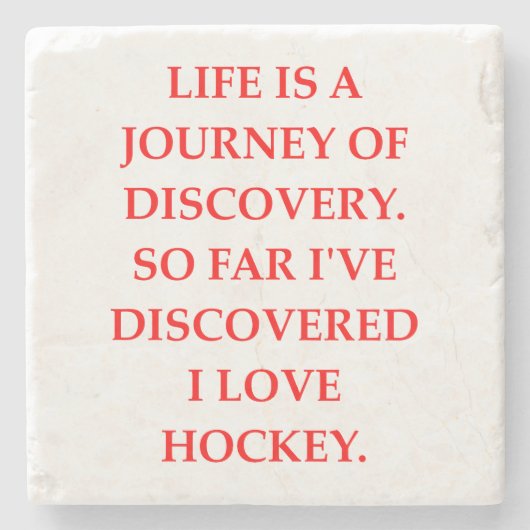 Hockey Steinuntersetzer (Vorderseite)