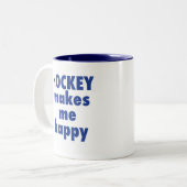 HOCKEY stellt mich glückliche Tasse her (Vorderseite Links)