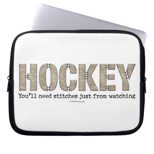 Hockey-Stiche Laptopschutzhülle (Vorderseite)