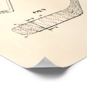 Hockey Stick 1966 Patentart - Old Peper Poster (Ecke)