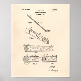 Hockey Stick End Buffer 1927 - Old Peper Poster