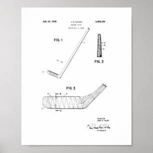 Hockey-Stick-Patent Poster