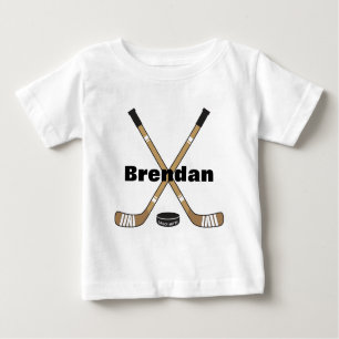 Hockey Sticks Baby Säugling Personalisiert Baby T-shirt