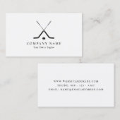 Hockey Sticks Hockey Player Business Card Visitenkarte (Vorne/Hinten)