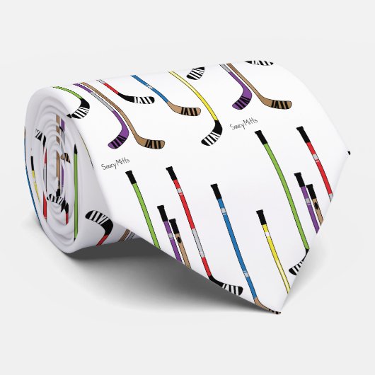 Hockey Sticks Krawatte (Gerollt)