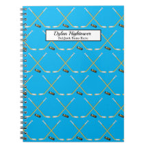 Hockey Sticks |MVP Puck Pattern Sky Blauer Name