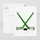 Hockey Sticks Postkarte (Vorne/Hinten)