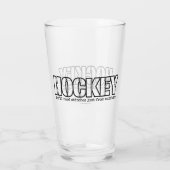 Hockey Stitches Glass Glas (Rückseite)