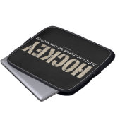 Hockey-Stitches Laptopschutzhülle (Vorne Knopf)
