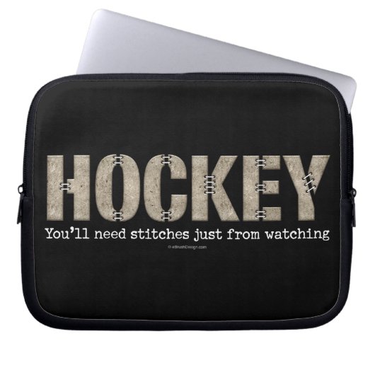 Hockey-Stitches Laptopschutzhülle (Vorderseite)