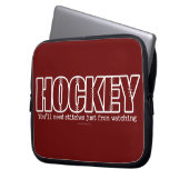 Hockey-Stitches Laptopschutzhülle (Vorderseite Links)
