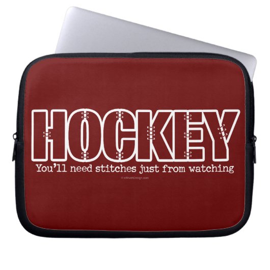 Hockey-Stitches Laptopschutzhülle (Vorderseite)