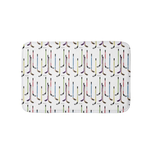 Hockey-Stock-Badezimmer Badematte (Vorderseite)