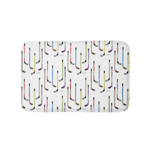 Hockey-Stock-Badezimmer bunt Badematte