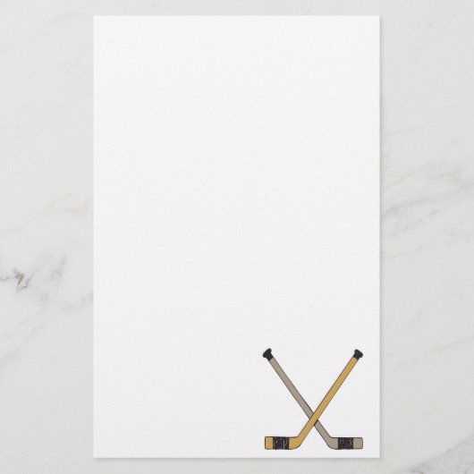 Hockey-Stöcke Briefpapier (Vorderseite)